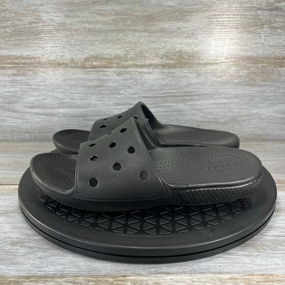 Crocs Kids Classics Slide Flip Flop Sandals Size 4 J - Picture 1 of 8